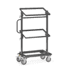 Chariot d'appoint ESD avec et sans plateforme, inclinable, 821 x 455 x 1178 mm