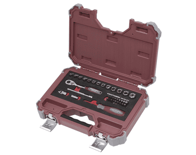 KRAFTWERK PRO LINE Werkzeugkoffer Steckschlüssel-Satz, 1/4", inkl. Werkzeug, 36-teilig