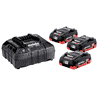 Metabo Basis-Set 18 V LiHD, 3 x 4.0 Ah und Ladegerät ASC 55