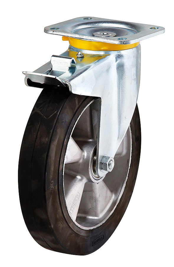 Geräteräder mit Aluminium Felgen und Gummireifen 