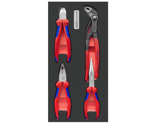 KRAFTWERK PRO LINE EVA KNIPEX Zangen-Einlage, 400 x 200 mm, 4-teilig