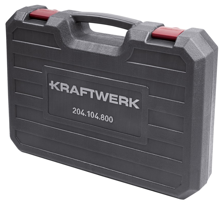 KRAFTWERK Werkzeugkoffer, Steckschlüssel-Satz, BASIC-LINE, inkl. Werkzeug, 1/4"+ 3/8" + 1/2", 200-teilig