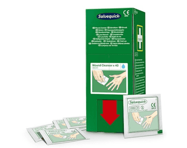 Nettoyant pour plaies Salvequick, Cederroth 3227, recharge, paquet de 40 pièces