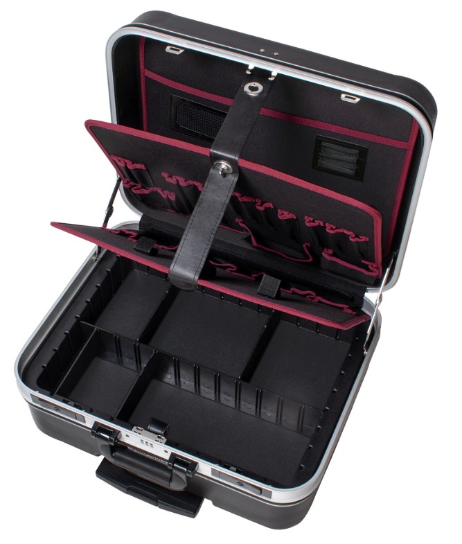 KRAFTWERK ABS-Roll-Werkzeugkoffer P395, leer, BxTxH 490 x 250 x 430 mm