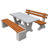 BETY Betontisch Verona Bianco, LxBxH 1600 × 800 × 750 mm
