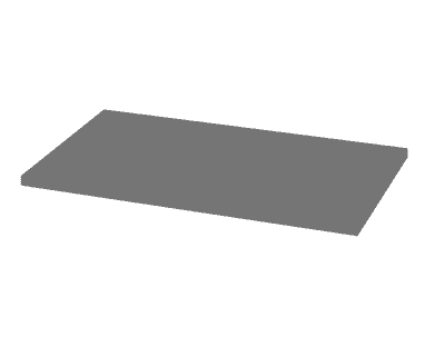 Tablette supplémentaire pour armoires à rideaux Rhein, 524 x 294 x 16 mm, en divers coloris