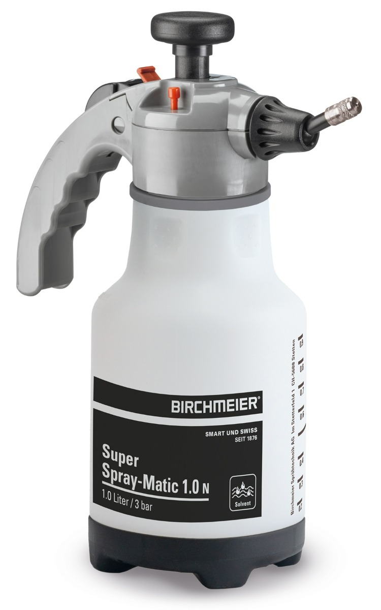 Birchmeier Druckspeicher-Sprühgerät Super Spray-Matic 1.0 N / 360°, mit Spezialdichtungen - für Bauprofis