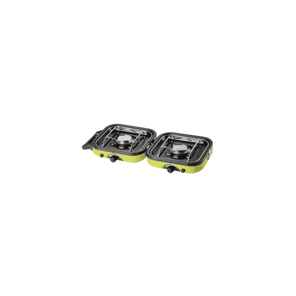 Kartuschenkocher DUAL COMPACT für Outdoor und Camping, 2 Brenner,  klappbar & tragbar