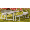 Planches-Banc de jardin cinq couleurs, avec ou sans dosserets