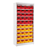 Magazinschrank mit 40 Sichtlagerkästen