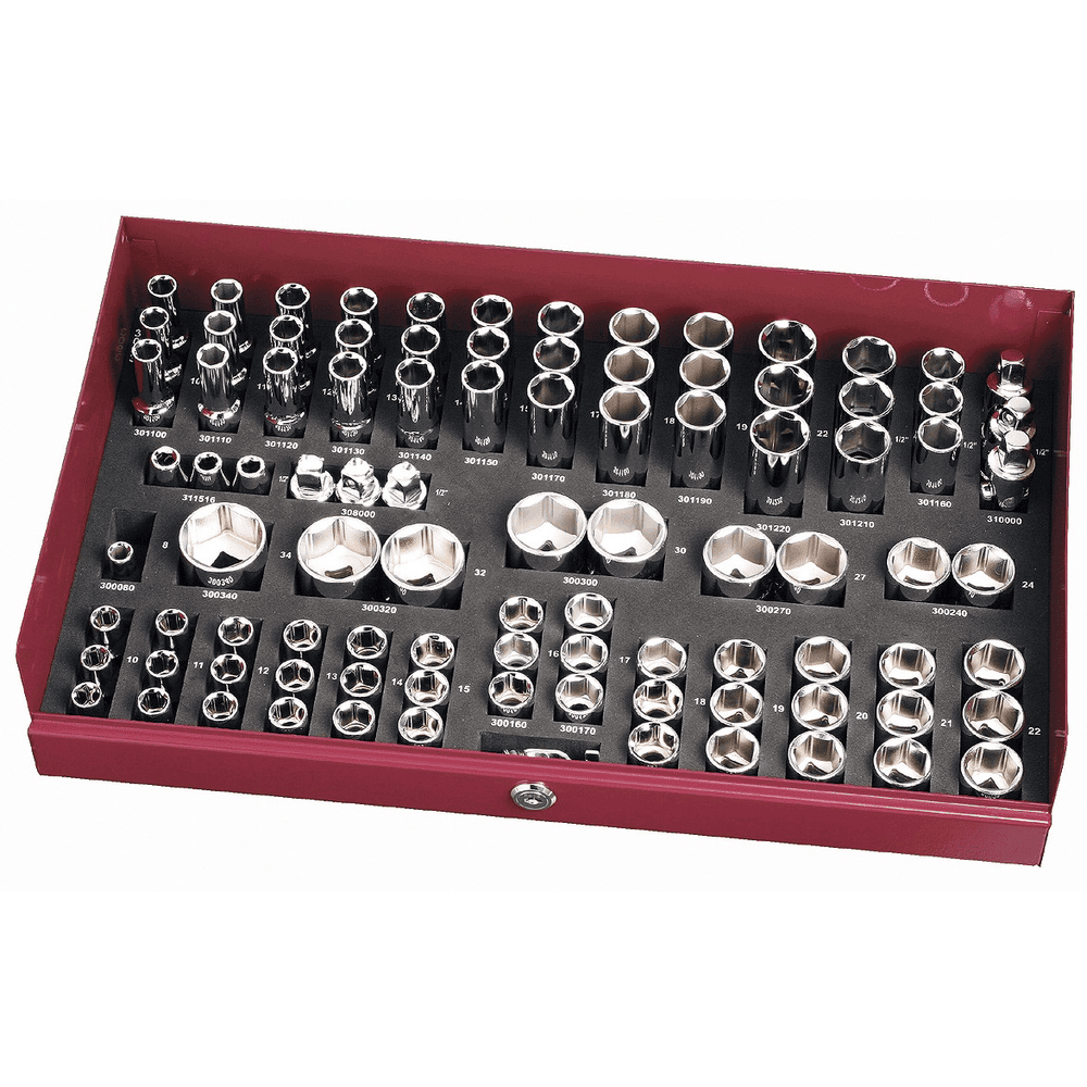 KRAFTWERK BT900 PRO Line Stecksch.-Einzelteilkasten 1/2", 95-teilig