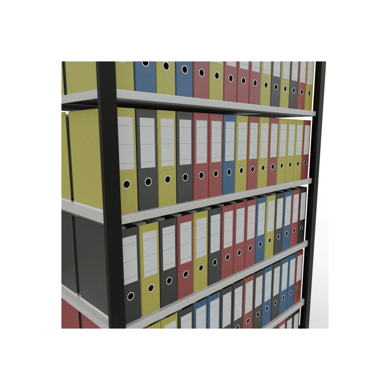 Schulte rayonnage de bureau système enfichable MULTIplus150, utilisable des deux côtés