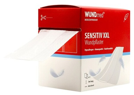 Pansements sensibles, WUNDmed, 05-034, 5 m x 60 mm