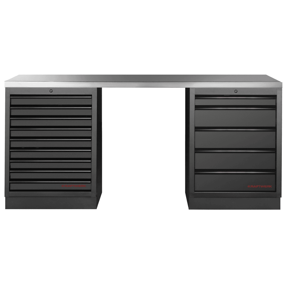 KRAFTWERK Établi MOBILIO Combinaison de 2 meubles bas avec 14 tiroirs, disponible en plusieurs versions