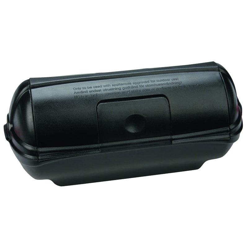 Steffen GardenLine Steckerbox / Safe Box medium, IP44, schwarz