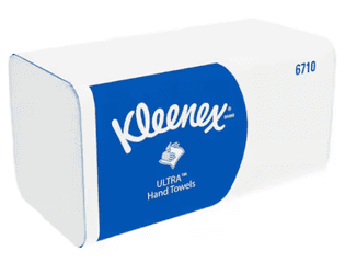 Essuie-mains Kleenex Ultra, 3 plis, pliage en V, paquet de 15 x 96 pièces, No. 6710