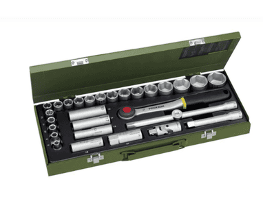 Proxxon Steckschlüsselsatz 1/2", 29-teilig, Steckschlüsseleinsätze von 8 - 34 mm