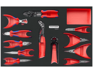 KRAFTWERK PRO LINE EVA KNIPEX Zangen-Einlage, 600 x 400 mm, 12-teilig