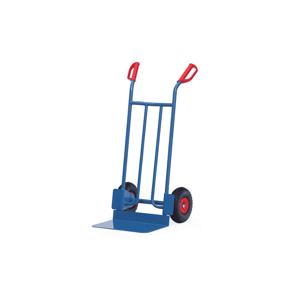 Fetra Diable en tube d'acier, hauteur 1150 mm, bavette extra large