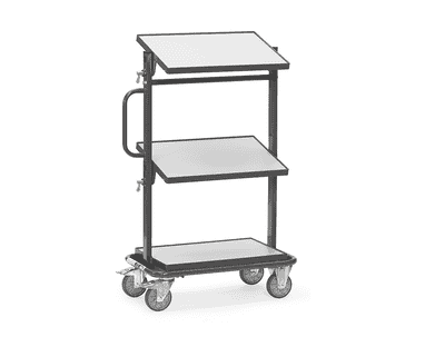 ESD-Beistellwagen mit und ohne Plattform, neigbar, 821 x 455 x 1178 mm