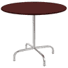 Schaffner Table de jardin ronde Rigi, résistante aux intempéries, rabattable et stable, en diverses exécutions
