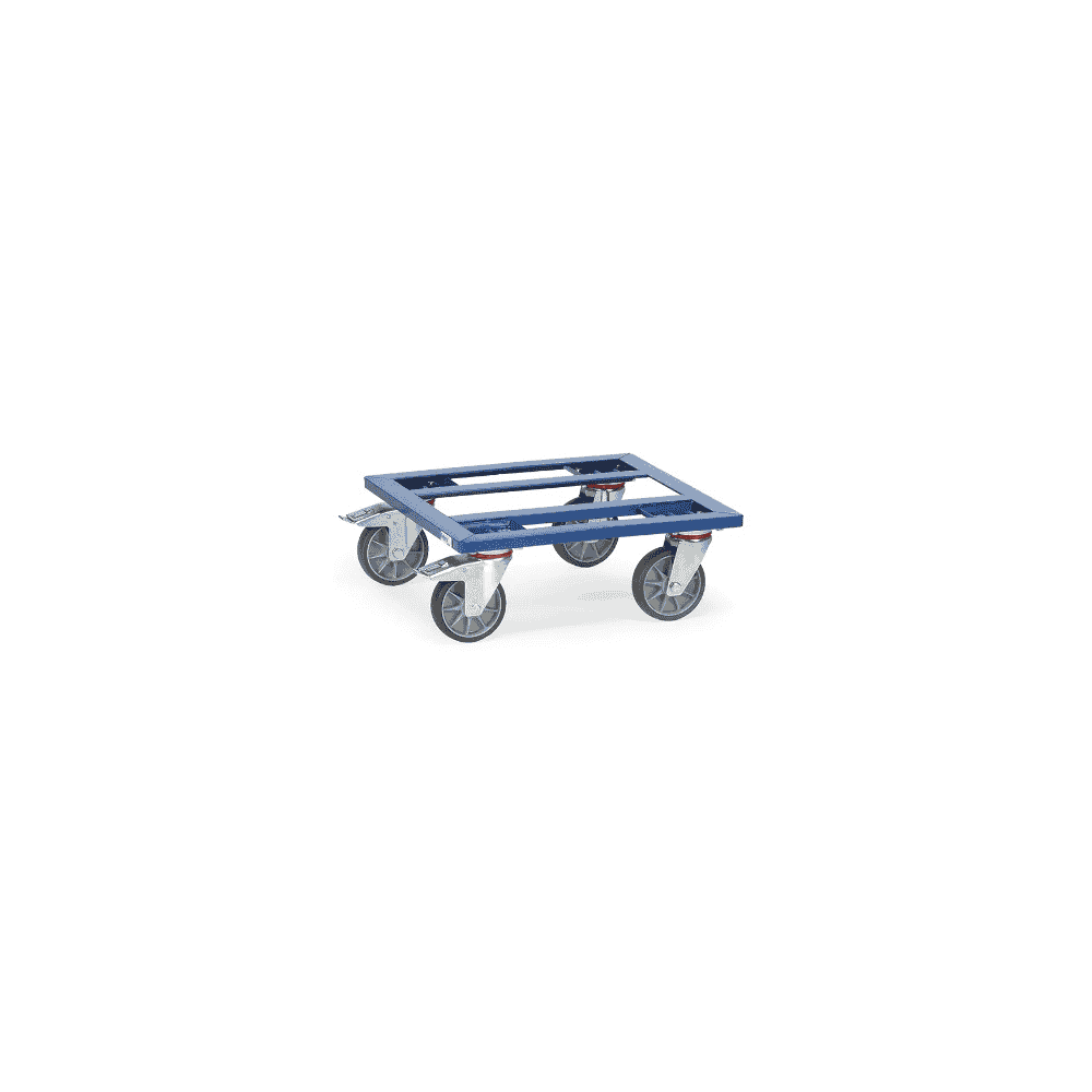 Fetra Kisten-Transportroller, Gesamttragkraft 400 kg, mit offenem Rahmen, 500 x 500 x 183 mm