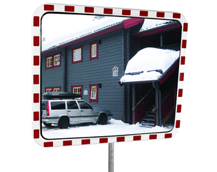 Miroir routier, Type TM-H avec chauffage, en différentes tailles