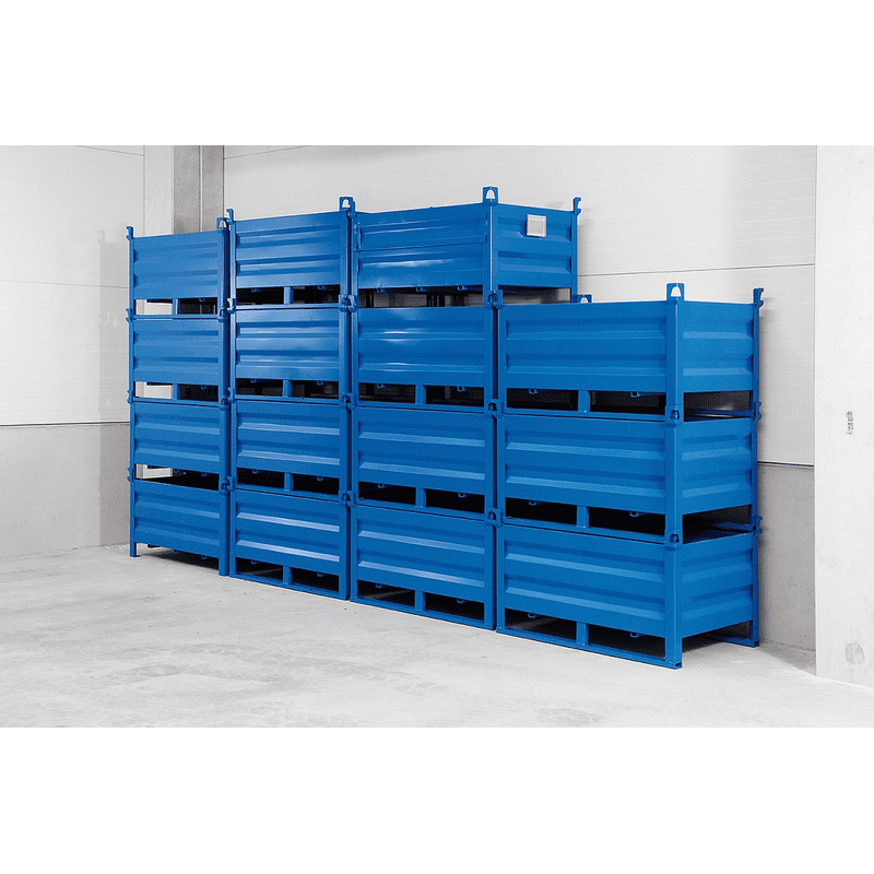 Materialbox mit Schienen