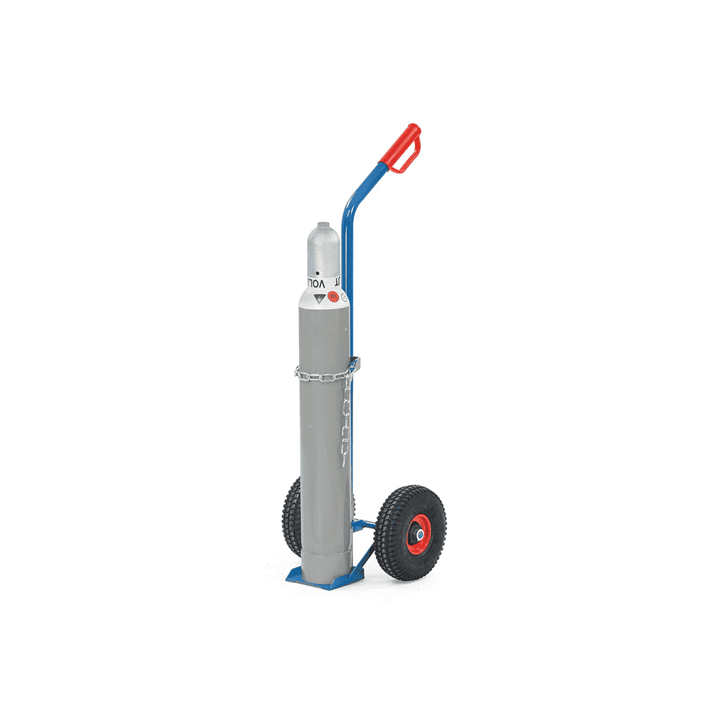 Fetra Stahlflaschenkarre für 1 Stahlflasche 10 Liter Inhalt, Ø 140 mm