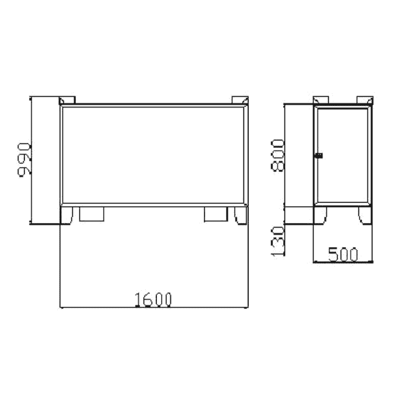Container für Leuchtstoffröhren
