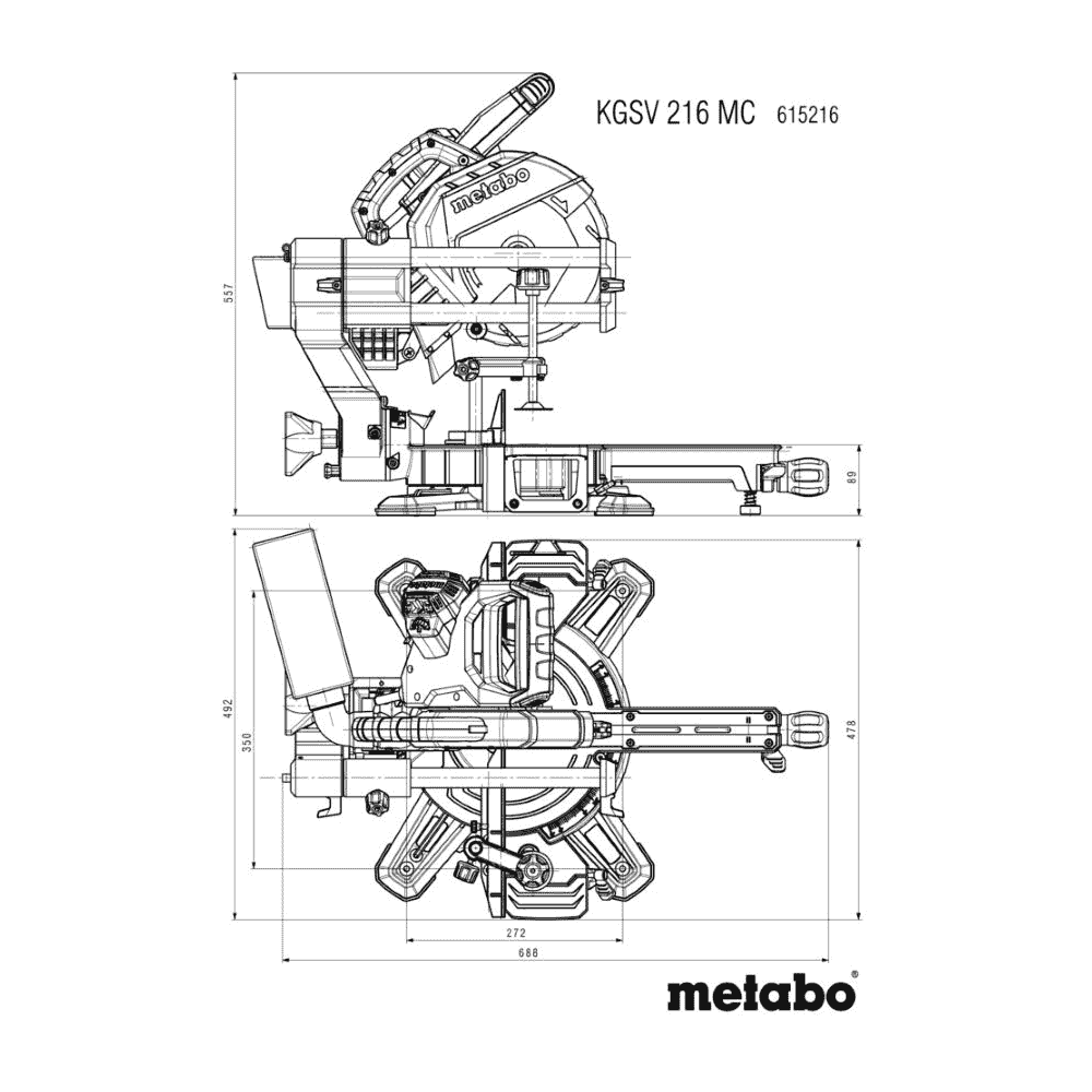 Metabo Kapp- und Gehrungssäge KGSV 216 MC