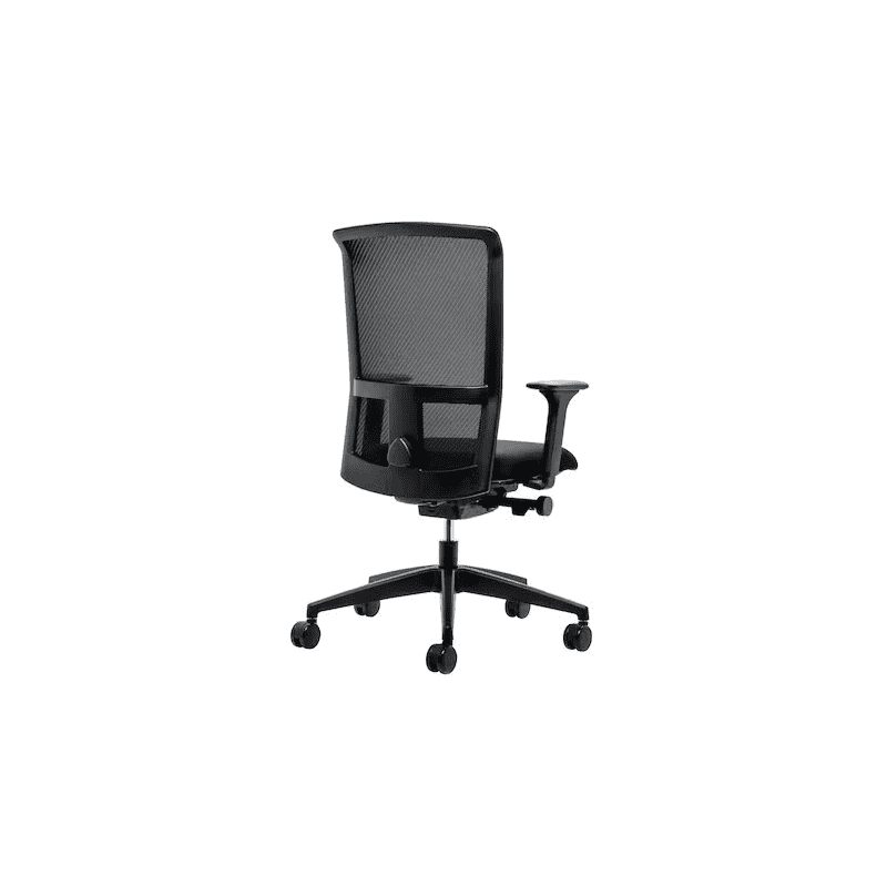 Chaise de bureau Interstuhl LX212 avec accoudoirs 4D réglables et appui-tête, noir