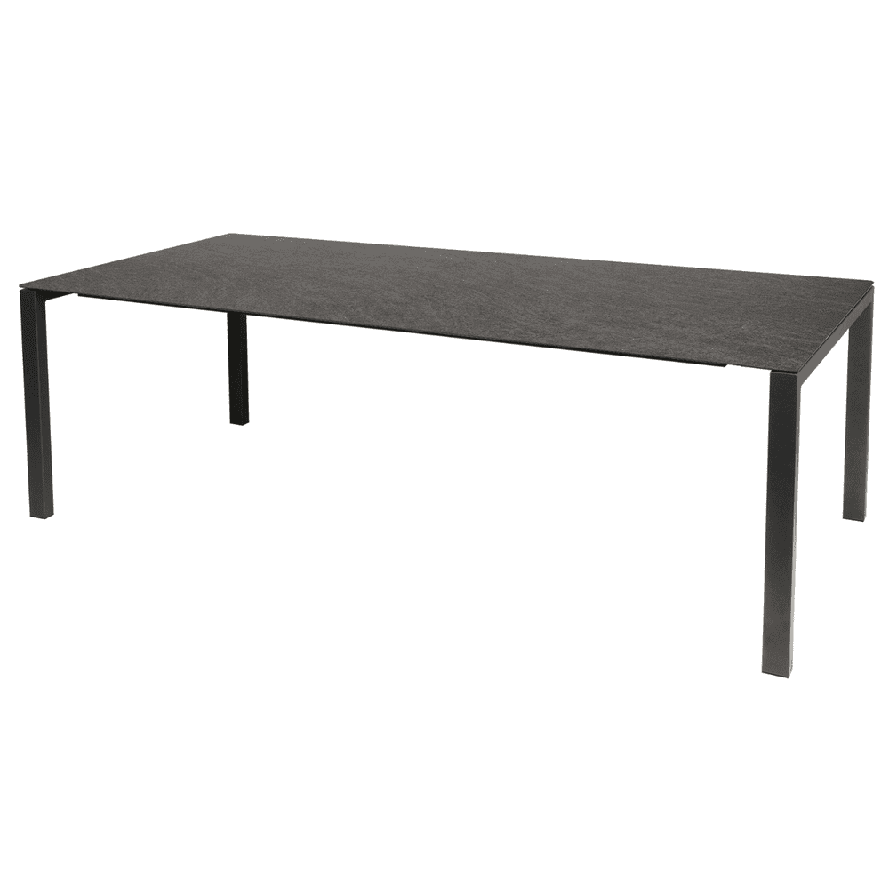 Schaffner Table de jardin LUZERN en fibre de verre extensible, L x L 2200/2800 x 1000 mm, disponible en 3 versions