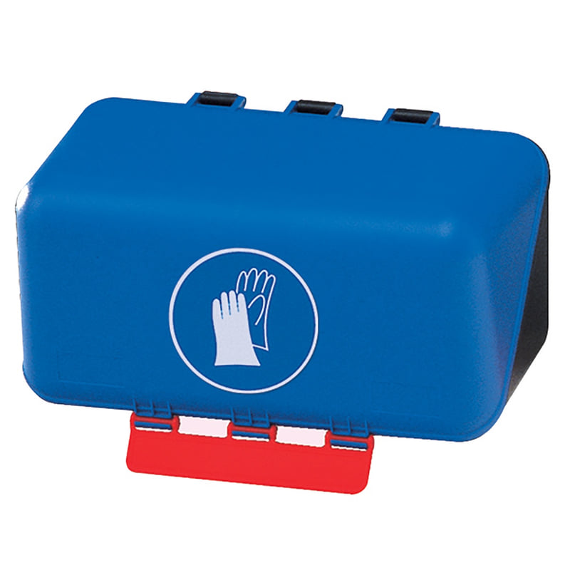 Boîte de rangement pour gants de protection, L236xP120xH120 mm, bleu