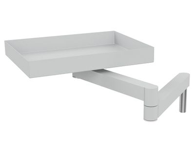 Schwenkarm mit Ablagewanne, BxTxH 400 x 300 x 48 mm
