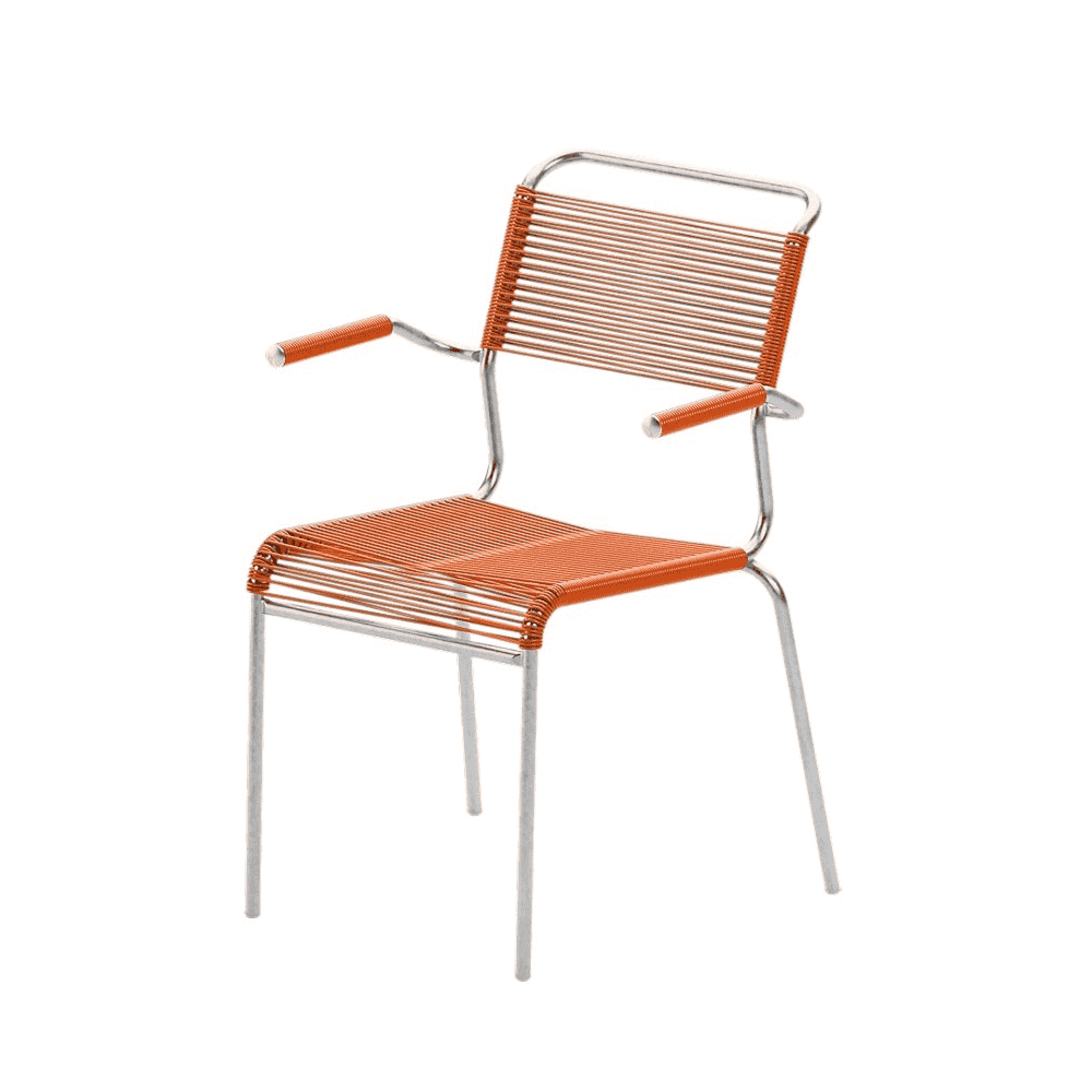 Schaffner Chaise de jardin Spaghetti Säntis avec accoudoirs, disponible en plusieurs versions