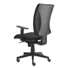 Bürostuhl Santini mit Armlehnen, schwarz, höhenverstellbar, 500 x 450 mm