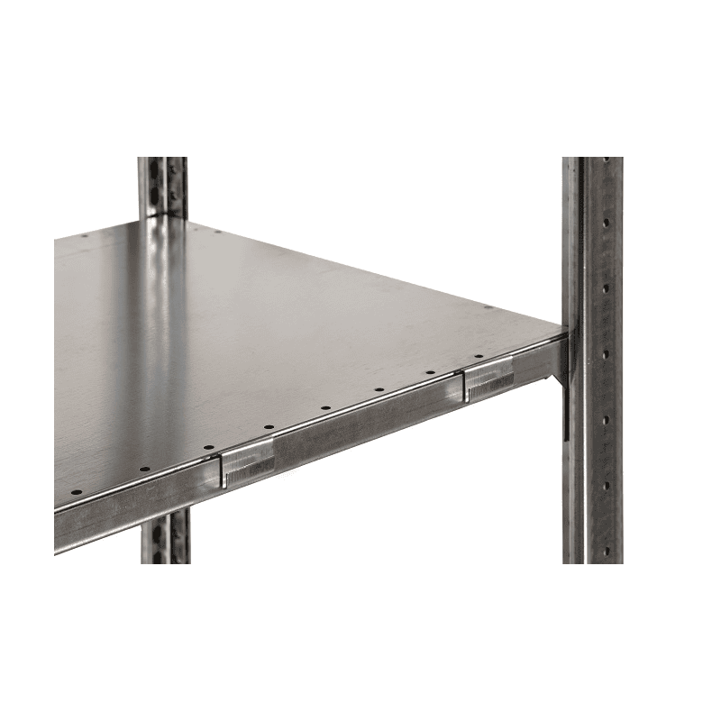 Schulte Fachboden-Eckregal, modulares Stecksystem, verzinkt oder RAL 7035
