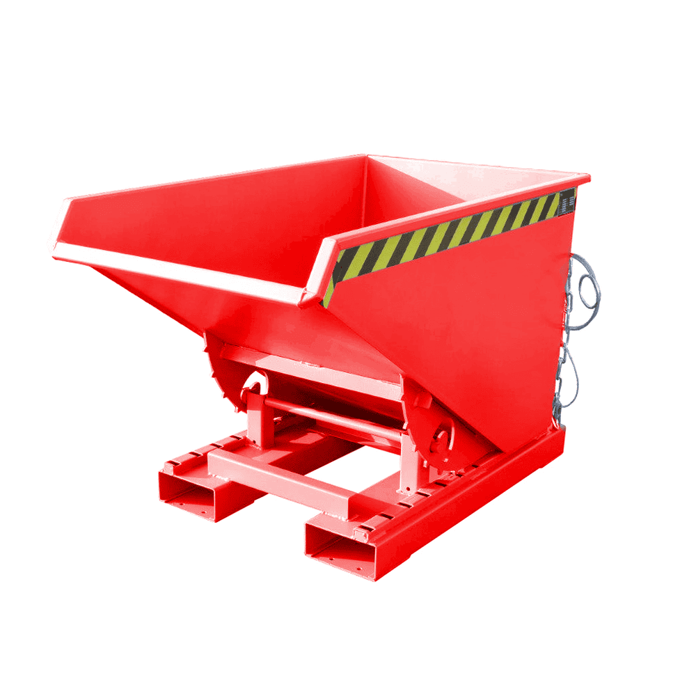 Bac basculante compacte avec mécanisme de déroulement, type Expo, capacité 0.15 - 2.10 m³ en différentes variantes de couleur