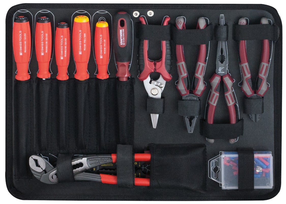 KRAFTWERK PRO LINE Profi-Alu-Werkzeugkoffer KW/Bosch, 264-teilig