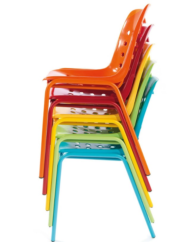 Schaffner Chaise de jardin Bermuda sans accoudoirs, L x P x H 490 x 420 x 790 mm, en différentes versions