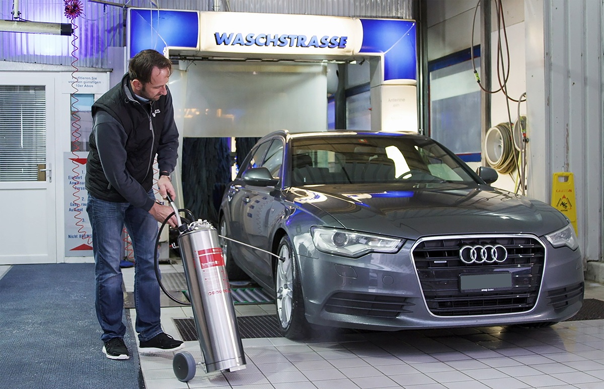 Birchmeier Pulvérisateur à pression Spray-Matic 20 SH, pour acides, avec chariot, capacité 20 l