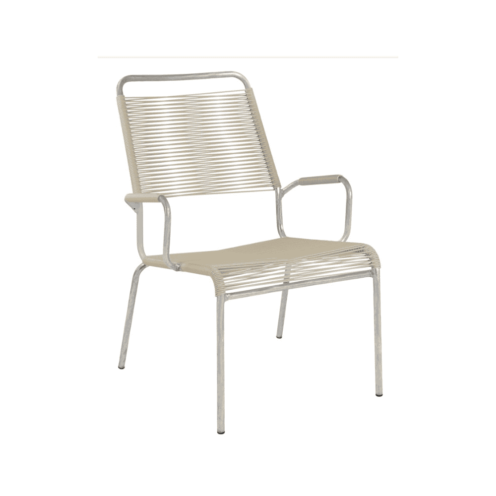 Schaffner Salon Fauteuil spaghetti RIGI avec accoudoirs, en diverses couleurs