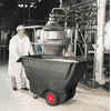 Chariot de transport en vrac en plastique, basculant