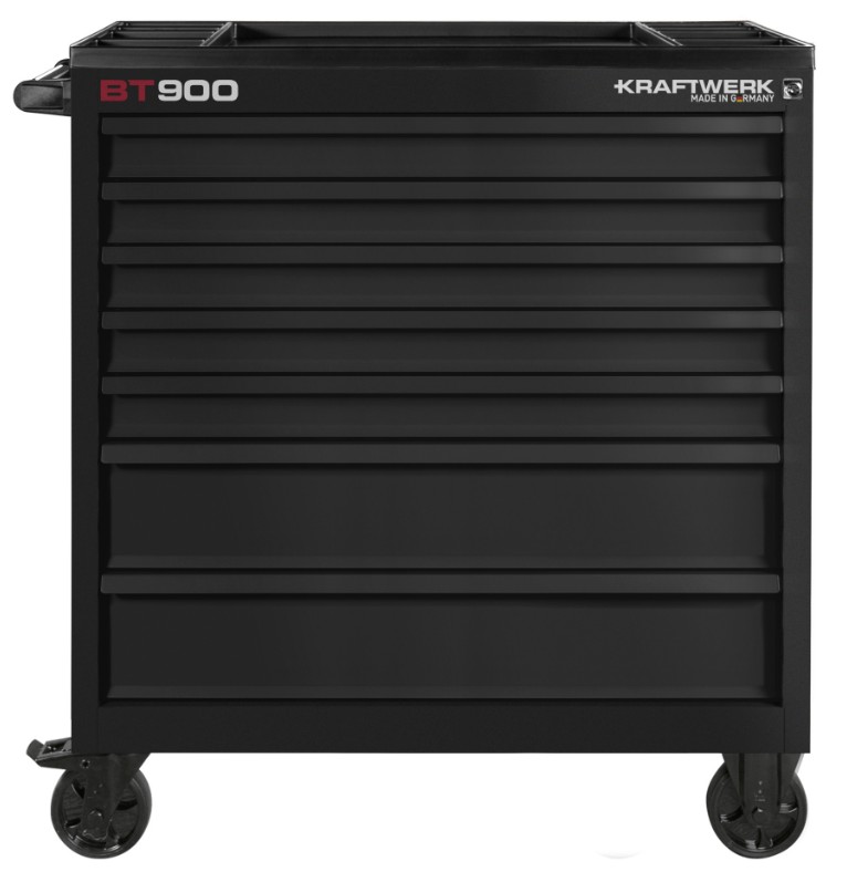 KRAFTWERK BT LINE Chariot d'atelier BT900, 7 tiroirs, noir, vide, L x l x H 474 x 919 x 1000 mm