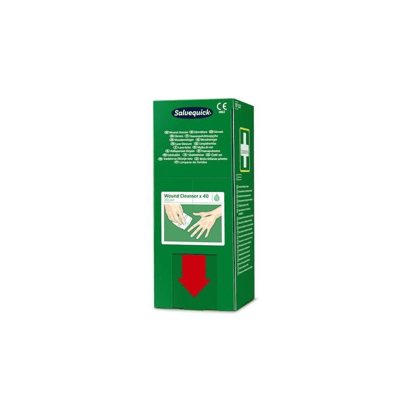 Wundreiniger Salvequick, Cederroth 3227, Refill, Packung à 40 Stück