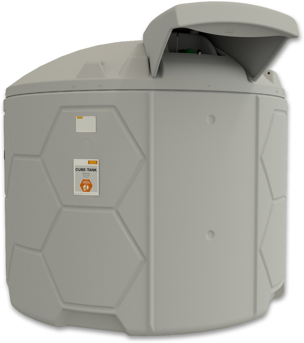 CEMO CUBE Lagertank Outdoor Basic für Salzsole und Flüssigdünger, mit Zulassung für Schweiz