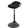 Arbeitshocker Alba Flexy, ergonomisch und höhenverstellbar, schwarz