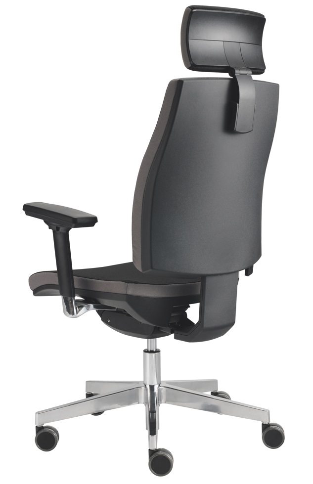 Ergonomischer Bürostuhl Calla mit Ziernaht, stufenlos höhenverstellbar, 500 x 450 mm