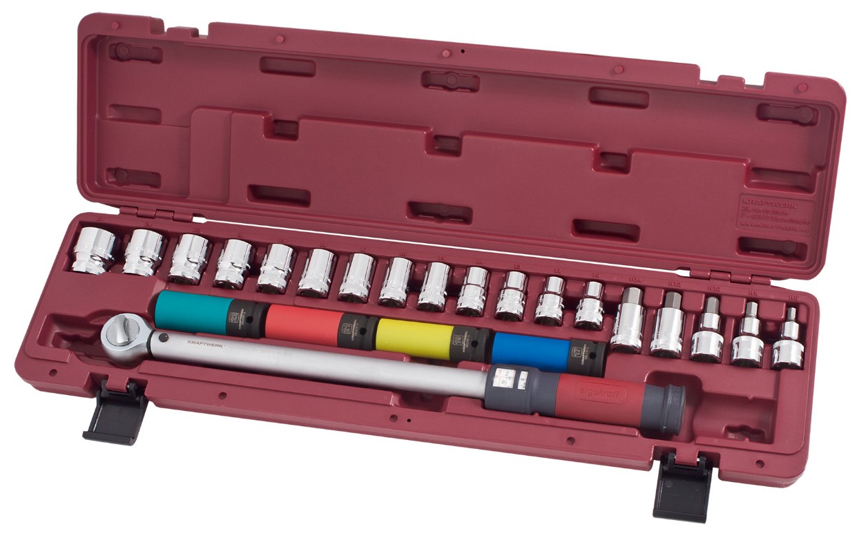 KRAFTWERK Drehmomentschlüssel-Satz 1/2" 40-200 Nm, LxBxH 169 x 620 x 65 mm